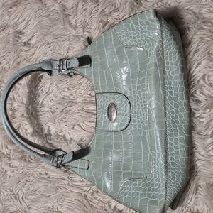 Elegant Mondani New York Crocodile-Embossed Handbag